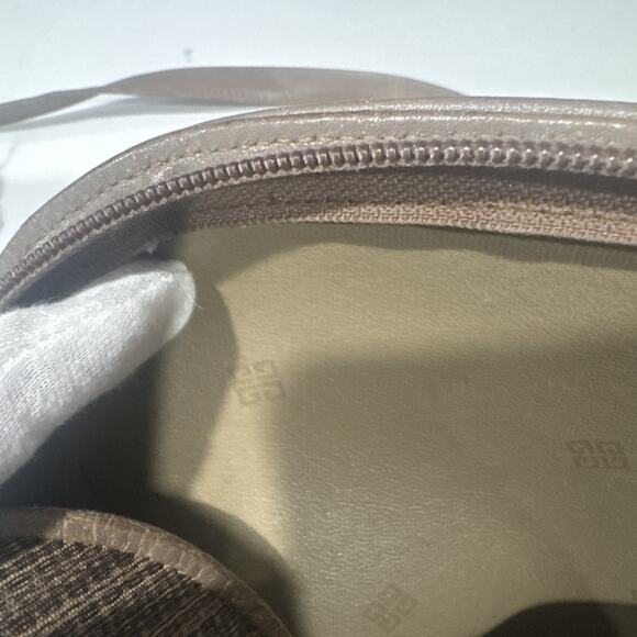 Givenchy, Rare, Collectible, Crossbody, Brown, Taupe W/Leather Trim, 4G Logo - Picture 15 of 16